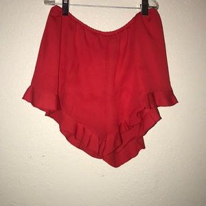 Red shorts